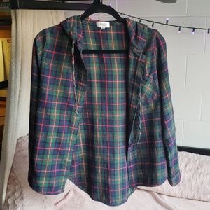 Hooded flannel